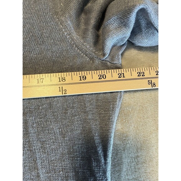 Nic + Zoe Linen Bl Sweater Women’s L Large Lavendar Purple Knit V Neck Pullover - Picture 6 of 7